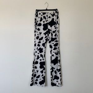 Cow print Flare Jeggings
